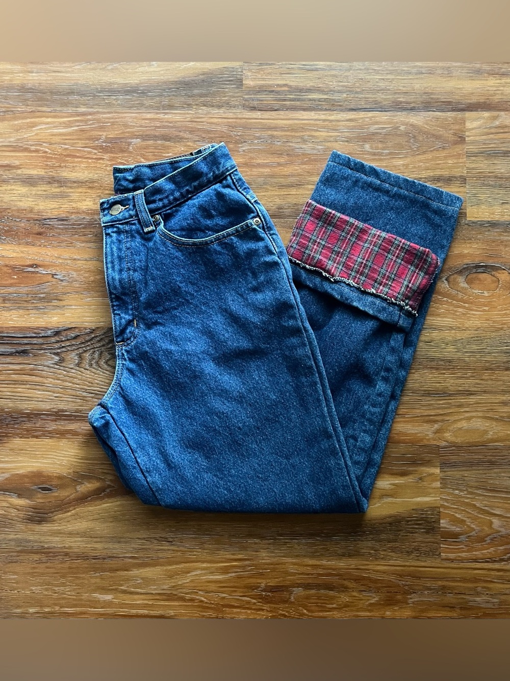 L.L. Bean Vintage Flannel Lined Double L Relaxed Fit Jeans - Vintage Sz 6R (27”)